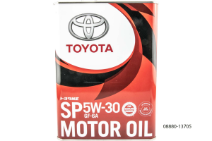0888013705 масло SP 5W30 Toyota ресурсосберегающее 4л. GF-6A (бензин)(сертификация 2020)